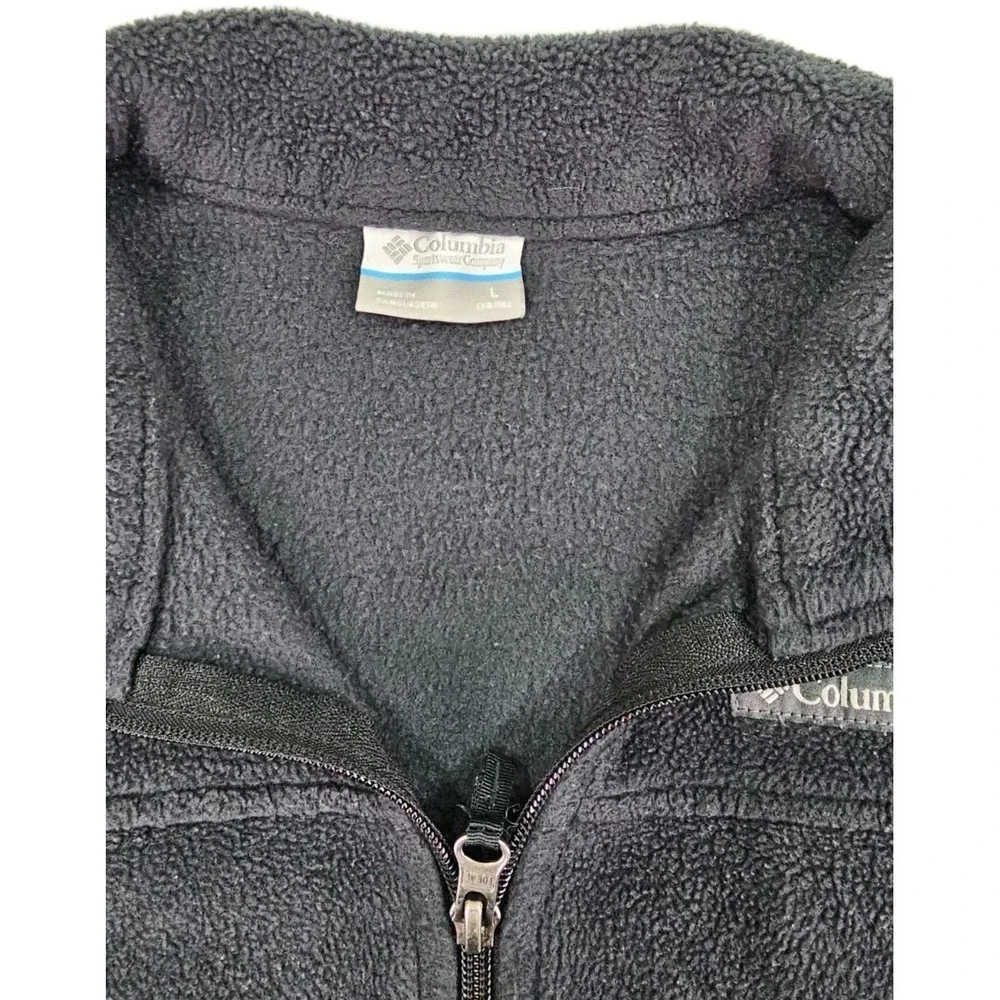 Columbia Steens II Mountain Fleece Jacket Boys Youth Large 14/16 Grey Full‎ Zip